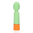 Вибратор Loveline Ribbed Mini, 12 см (зеленый)