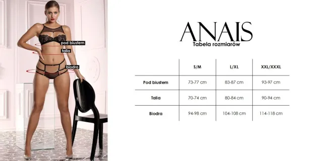 Боди Anais Kora, XXL/XXXL (черный)