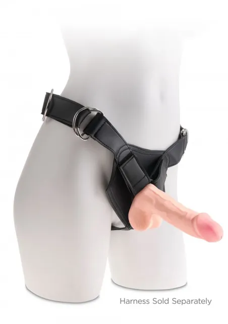 Фаллоимитатор King Cock Plus Triple Density, 19 см (телесный)
