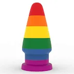 Анальная пробка LoveToy Prider 6, 16 см (радужный)