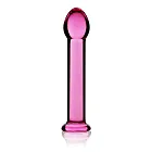 Lovetoy Glass Romance - Szklane dildo, Różowy, 16 cm