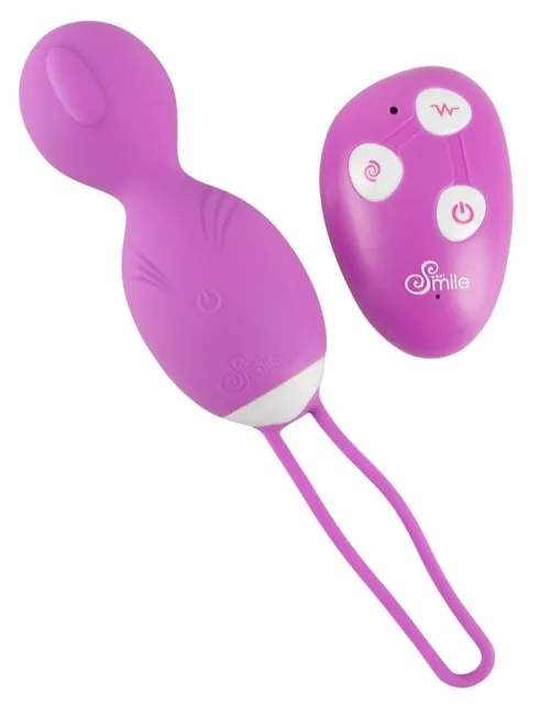 Sweet Smile Remote Controlled Rotating Love Balls - Kulki gejszy, Fioletowy, 16 cm