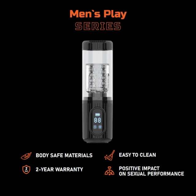 Автоматический мастурбатор Erospace Men's Play B2 (прозрачный)