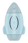 Вакуумный стимулятор клитора с вибрацией Satisfyer Mission Control (голубой)