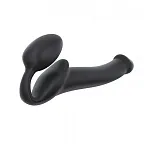 Безремневой страпон Strap-On-Me M, 15,6 см (черный)