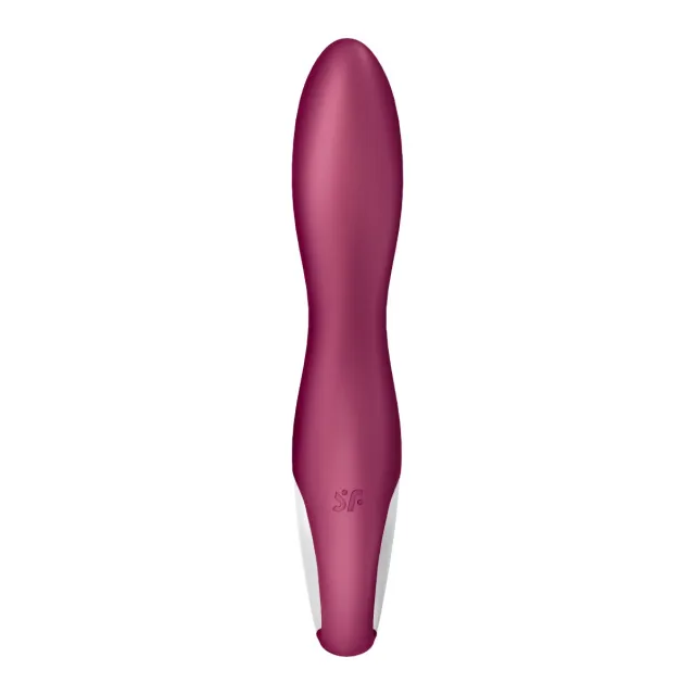 Вібратор Satisfyer Heated Thrill Connect App, 20.6 см (бордовий)