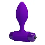 Анальная пробка Pretty Love Vibra Butt Plug, 8,6 см (фиолетовый)