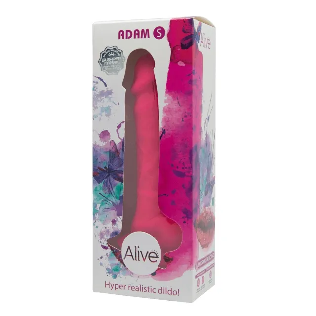 Фалоімітатор Alive Adam S, 18 см (фуксія)