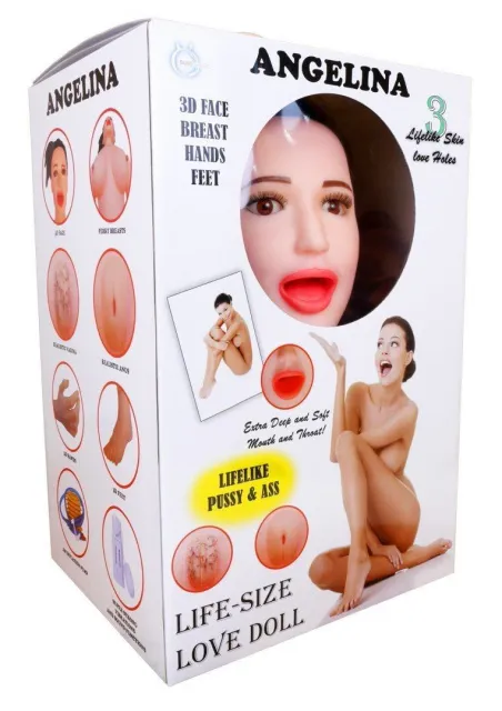 Секс кукла с вибрацией B - Series LaLa Angelina 3D, 165 см (телесный)