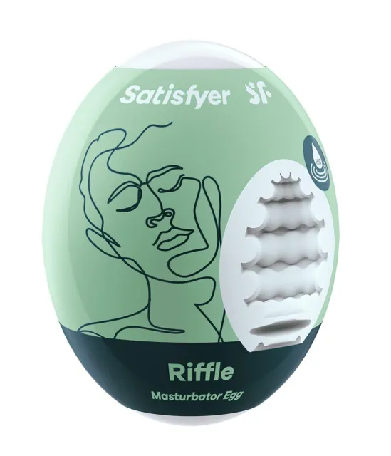Мастурбатор яйце Satisfyer Egg Single Riffle (білий)