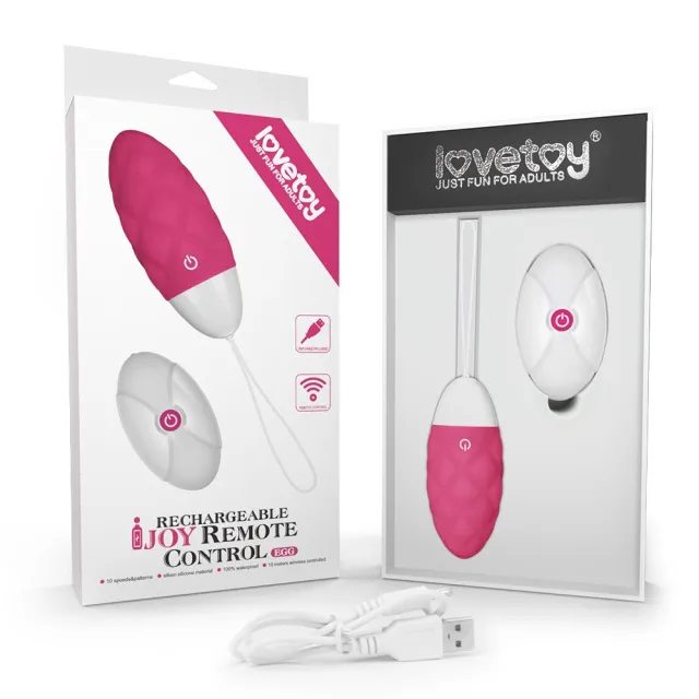 Lovetoy iJoy Wireless Rechargeable Remote Control Egg - Wibrujące jajko, Różowy, 8 cm