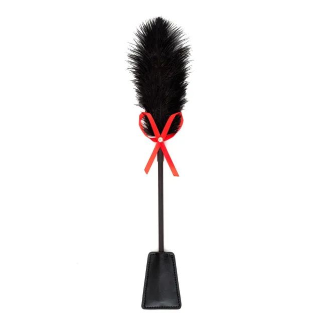Fetish B - Series Tickler & Whip 2.0 - Szpicruta, Czarny, 36 cm