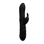 Вібратор-кролик Adrien Lastic Twister, 23 см (чорний)