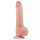 Фалоімітатор LoveToy Sliding-Skin Dual Layer Dong, 29 см (тілесний)