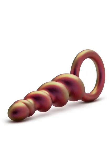 Анальная пробка Anal Adventures Matrix Spiral Loop Plug, 13.3 см (оранжевый)