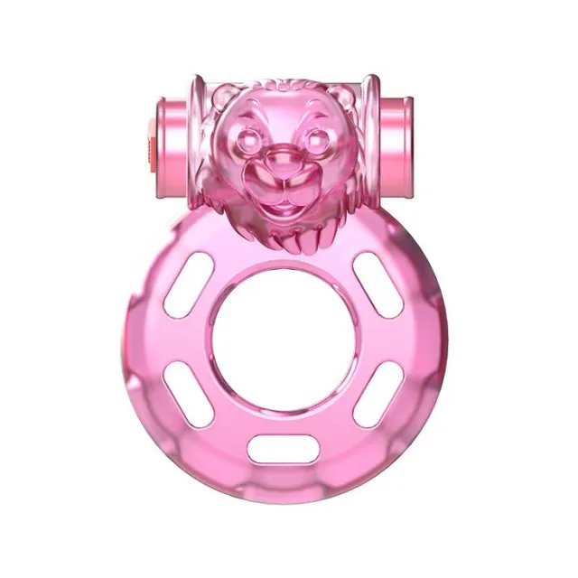 Эрекционное кольцо Baile Cock Ring Bear, 4.5 см (розовый)