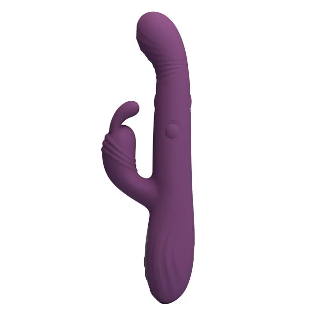 Вібратор-кролик Pretty Love Dee Purple, 23.9 см (фіолетовий)
