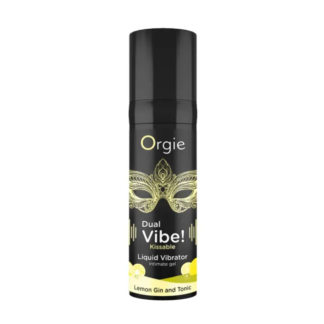 Orgie Dual Vibe! Liquid Vibrator Lemon Gin and Tonic - Płynny wibrator, Cytryna, 15 ml