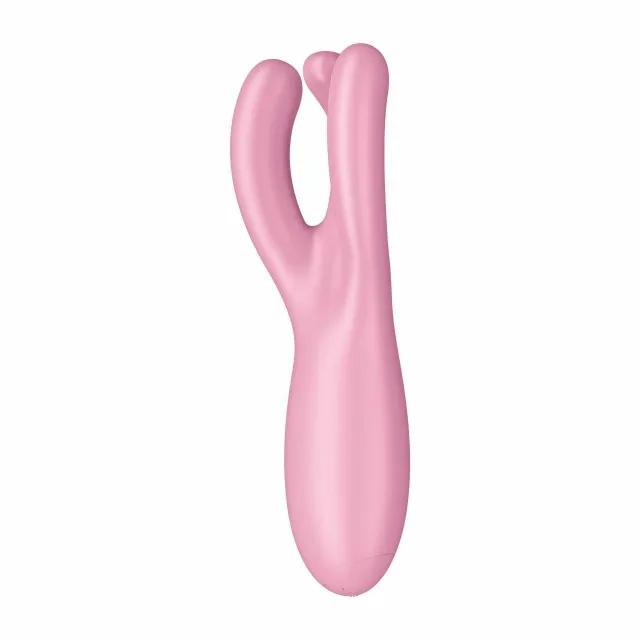 Вибратор для клитора Satisfyer Threesome 4, 14 см (розовый)