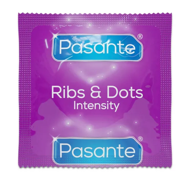 Презервативы Pasante Ribs & Dots Intensity, 12 шт