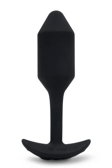 B-Vibe Vibrating Snug Plug 2 - Korek analny, Czarny, 12.4 cm