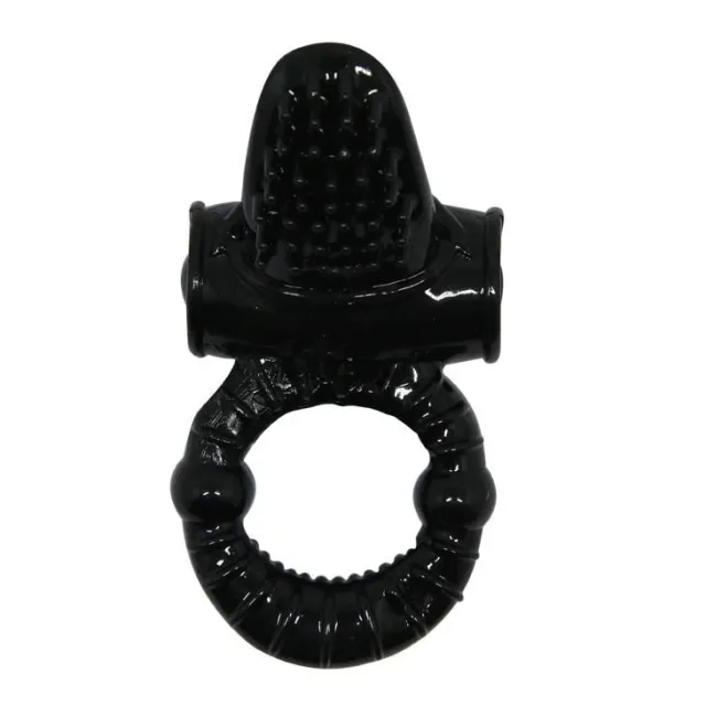 Эрекционное кольцо Baile Sweet Vibration Ring, 10 см (чернный)