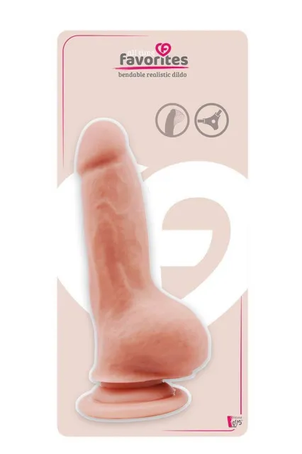 Фаллоимитатор All Time Favorites Bendable, 18 см (телесный)
