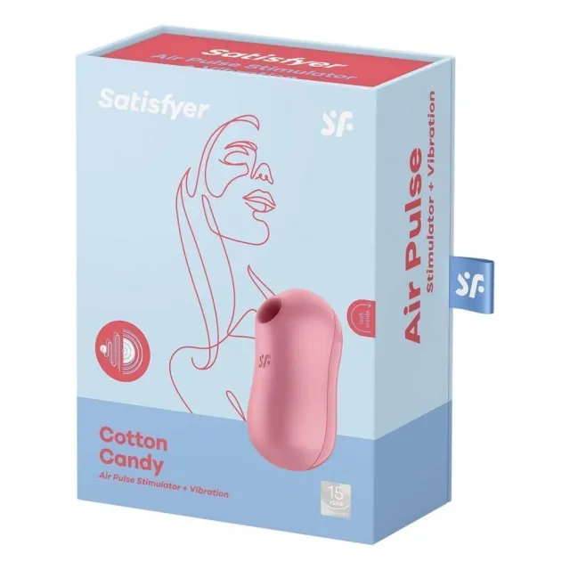 Вакуумный стимулятор клитора с вибрацией Satisfyer Cotton (розовый)