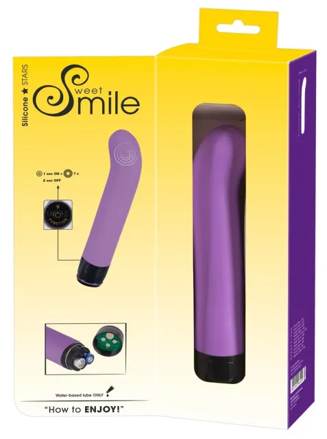 Вибратор Smile Sweet G-Spot Vibe Genius, 20 см (фиолетовый)