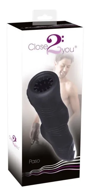 Close2you Paso - Masturbator, Czarny, 24.5 cm