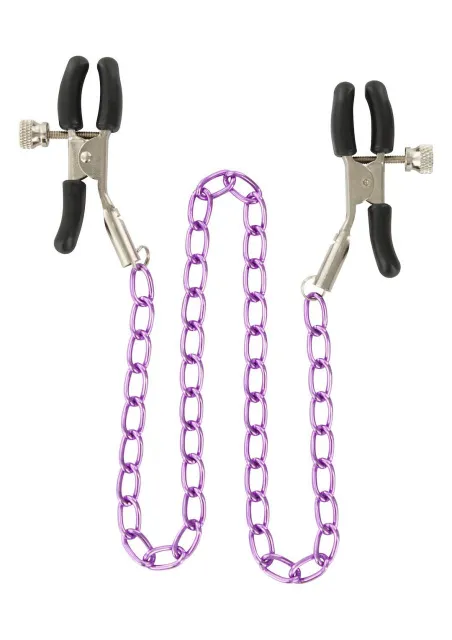 Зажимы для сосков ToyJoy Stimulating Nipple Chain Metal (серебристый)