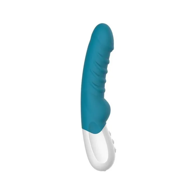 Liebe Vertigo - Wibrator, Niebieski, 22 cm