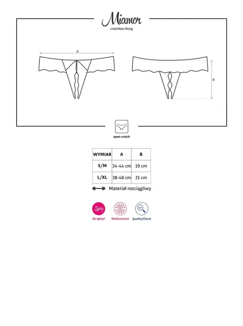 Obsessive Miamor - Stringi, L/XL