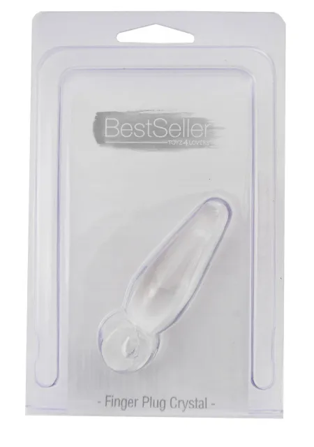 Анальна пробка Toyz4lovers Jummy Jelly Anal Finger Plug Crystal, 7.2 см (прозорий)