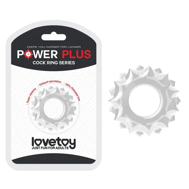 Эрекционное кольцо Lovetoy Power Plus, 4 см (прозрачный)