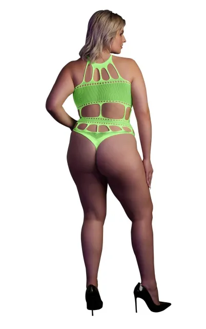 Боді Ouch! Grecian Neckline Neon, XL/XXXXL (зелений)