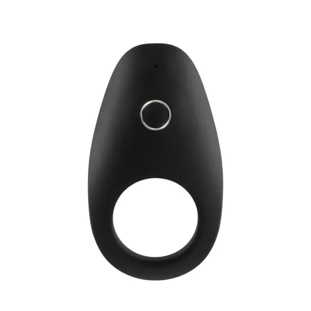 Виброкольцо So Divine Rechargeable Vibrating Cock Ring, 3 см (черный)