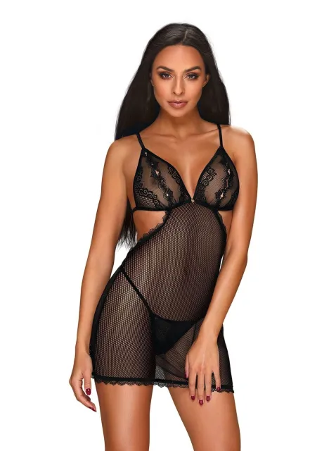 Комплект белья Obsessive Millagro, L/XL (черный)