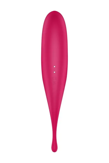 Вакуумний стимулятор клітора з вібрацією Satisfyer Twirling Pro (червоний)