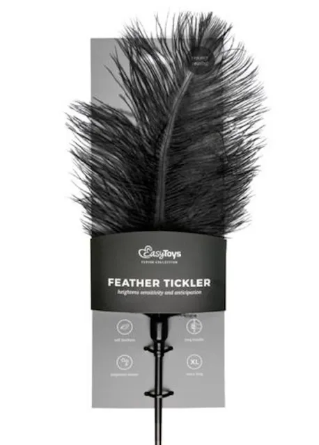 Тиклер-перо Fetish Feather Tickler, 53 см (черный)
