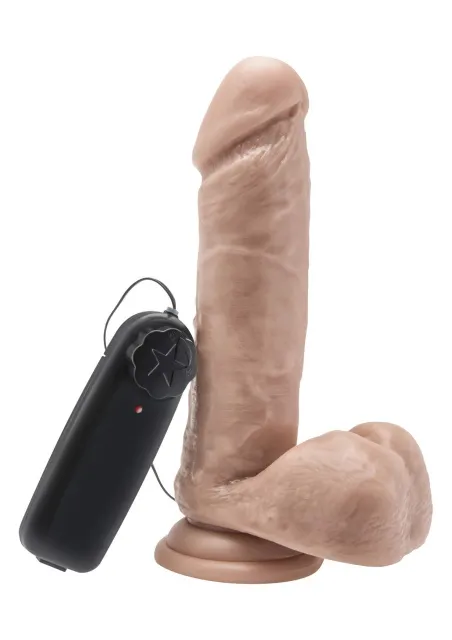 Вибратор ToyJoy With Balls 7", 18 см (телесный)