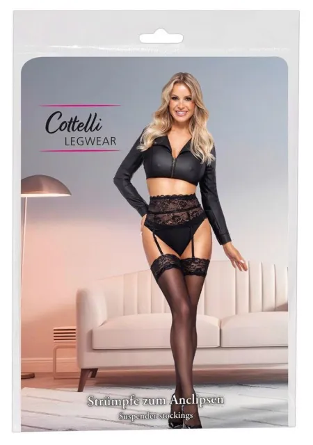 Cottelli LEGWEAR Anclipsen - Pończochy, XL