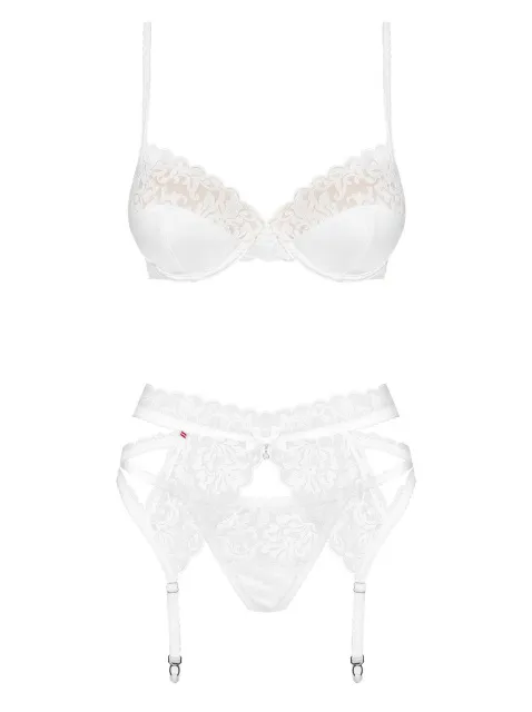 Комплект белья Obsessive 871-SEG-2, L/XL (белый)