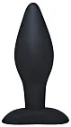 Анальная пробка Black Velvets Large, 12 см (черный)