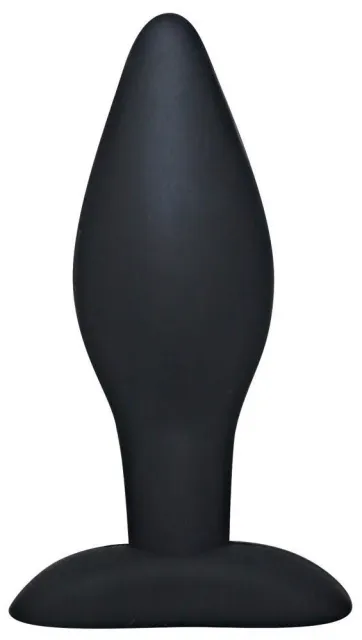 Black Velvets Large - Korek analny, Czarny, 12 cm