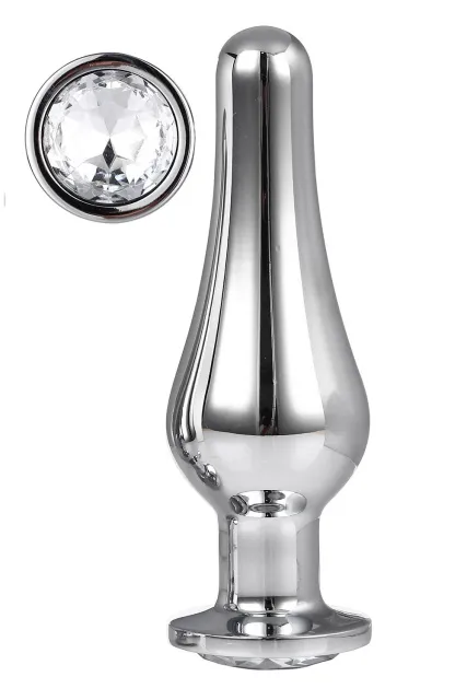Анальная пробка Gleaming Love Pleasure Plug L, 12.7 см (серебристый)