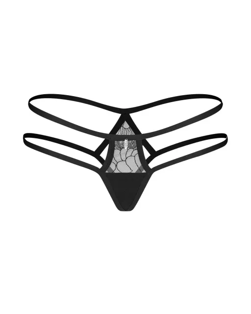 Сексуальні стрінги Obsessive Arrowel, S/M (чорний)