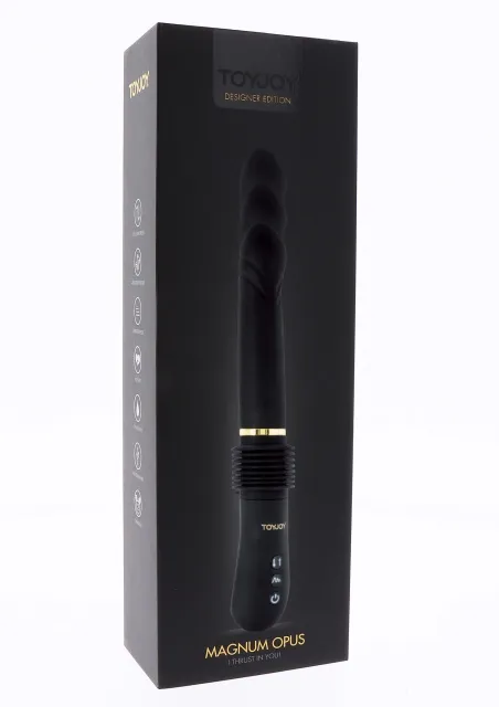 Вибратор Toy Joy Magnum Opus Thruster, 30 см (черный)