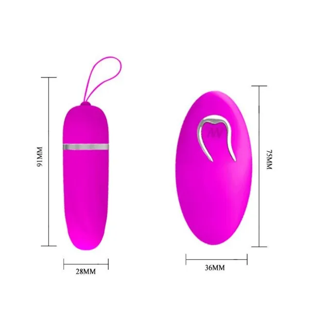 Віброяйце Pretty Love Debby Remote, 7,5 см (рожевий)