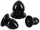You2Toys Anal Stretching Plug Kit - Zestaw korków analnych, Czarny, 6.2 cm